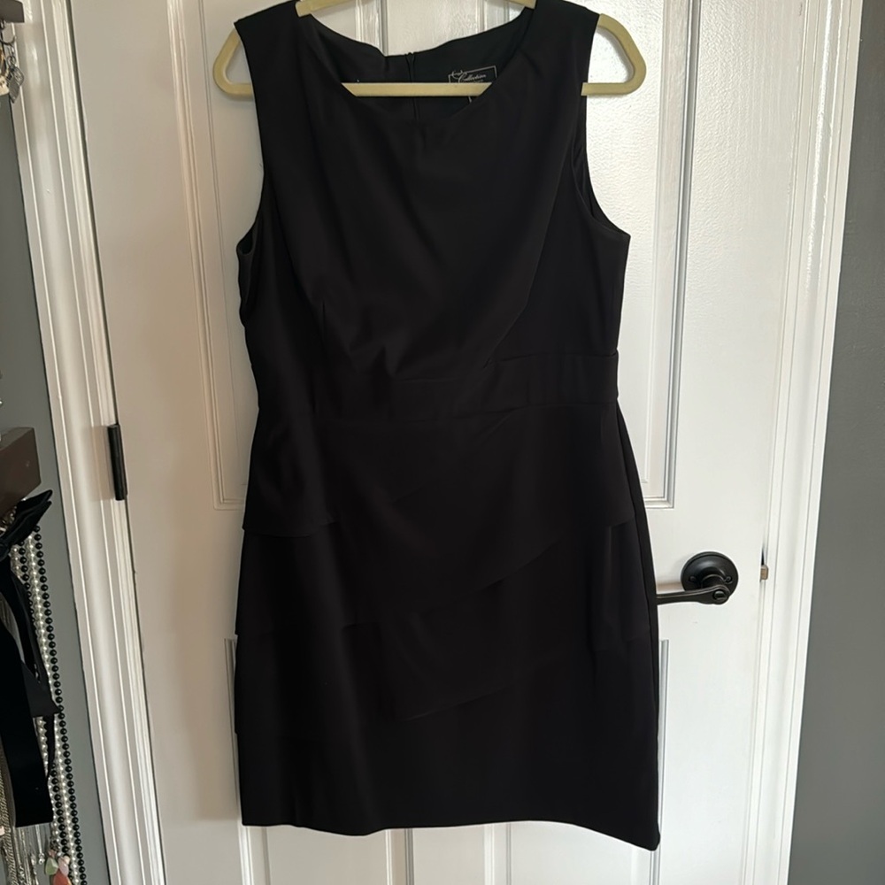Dressbarn black dress zipper back size 16